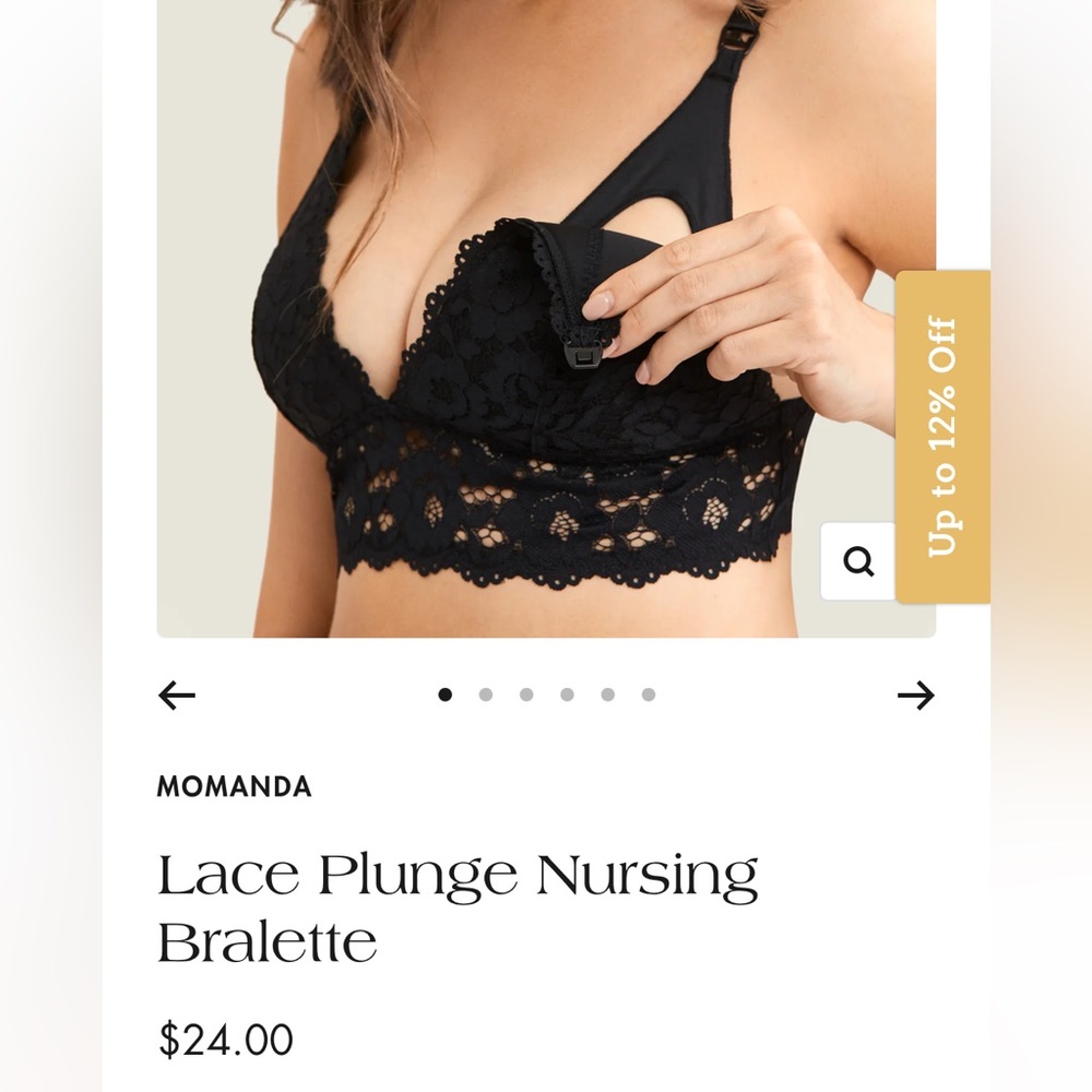 Black Nursing Bra